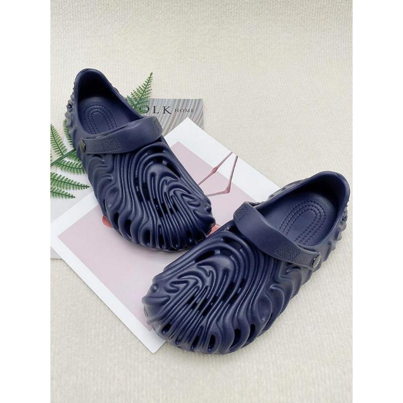 (New)Women's Textured Design Clogs, Casual Comfortable Breathable Clogs for Beach, Fashionable Shoes for Indoor & Outdoor Wear(Gift)11