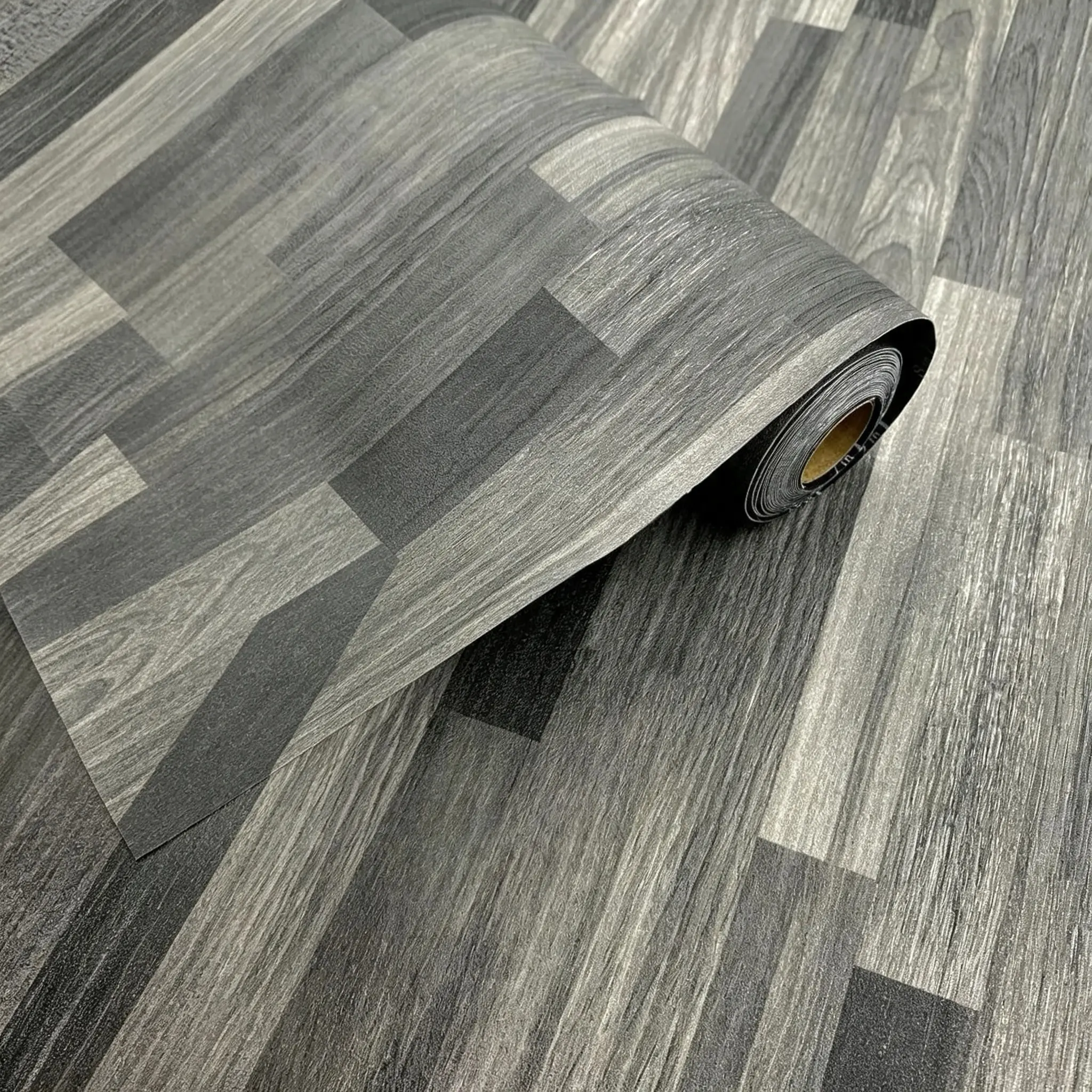 Self-Adhesive Wood Grain Floor Sticker, Waterproof Bathroom Kitchen Decor, Easy Install Non-Slip Tile Update, Durable Thin Design