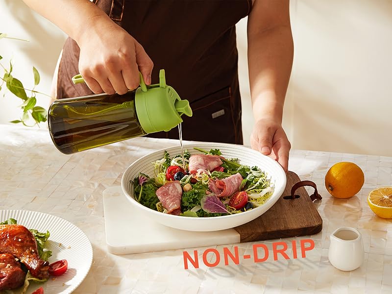 Leakproof Glass Olive Oil Dispenser Bottle with Auto Flip Cap, Condiment Container for Vinegar, Soy Sauce, Cooking Oil, Kitchen Gadget Leakproof Glass Olive Oil Dispenser Bottle with Auto Flip Cap, Condiment Container for Vinegar, Soy Sauce, Cooking Oil, Kitchen Gadget