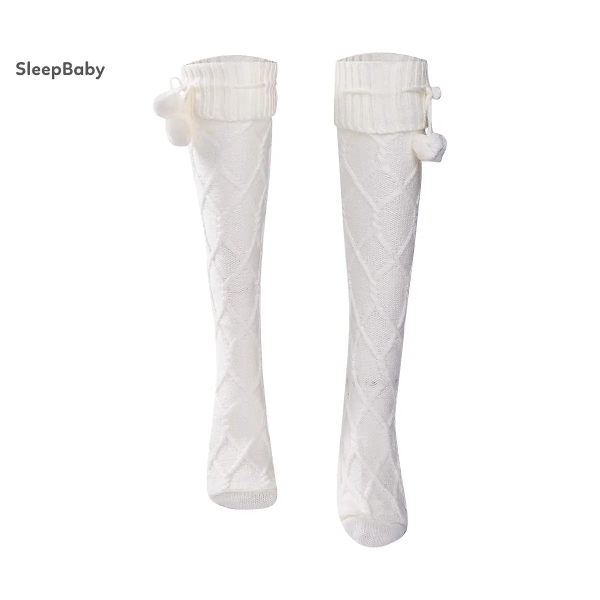 Women Winter Knitted Cotton Stocking Warm Thigh High Over the Knee Socks Fashion Twist Cable Crochet Long Leggings