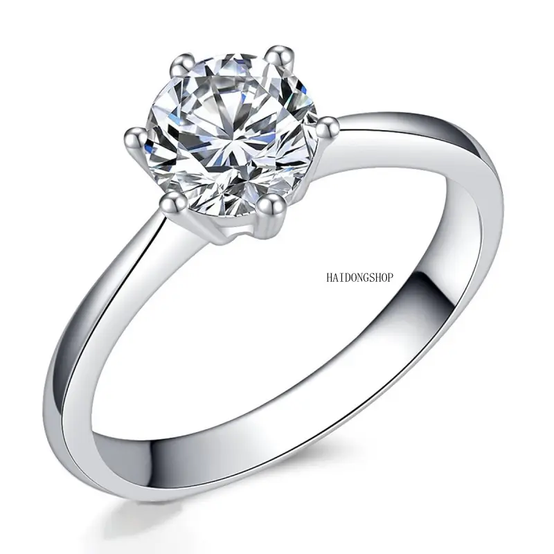 Minimalist Single-Row Cubic Zirconia Stackable Band Ring for Women & Teen Girls, High-End Classic Simulated Diamond Finger Jewelry, Luxury Timeless Low-Key Elegant Style, Nickel-Free Hypoallergenic Tarnish-Resistant Smooth Polished Alloy, Versatile Stacka