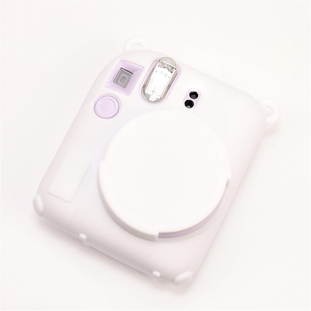 Soft Silicone Camera Bag Case For Fujifilm Film Instax Mini 12 mini 12 Body Cover Skin With Lens Cap