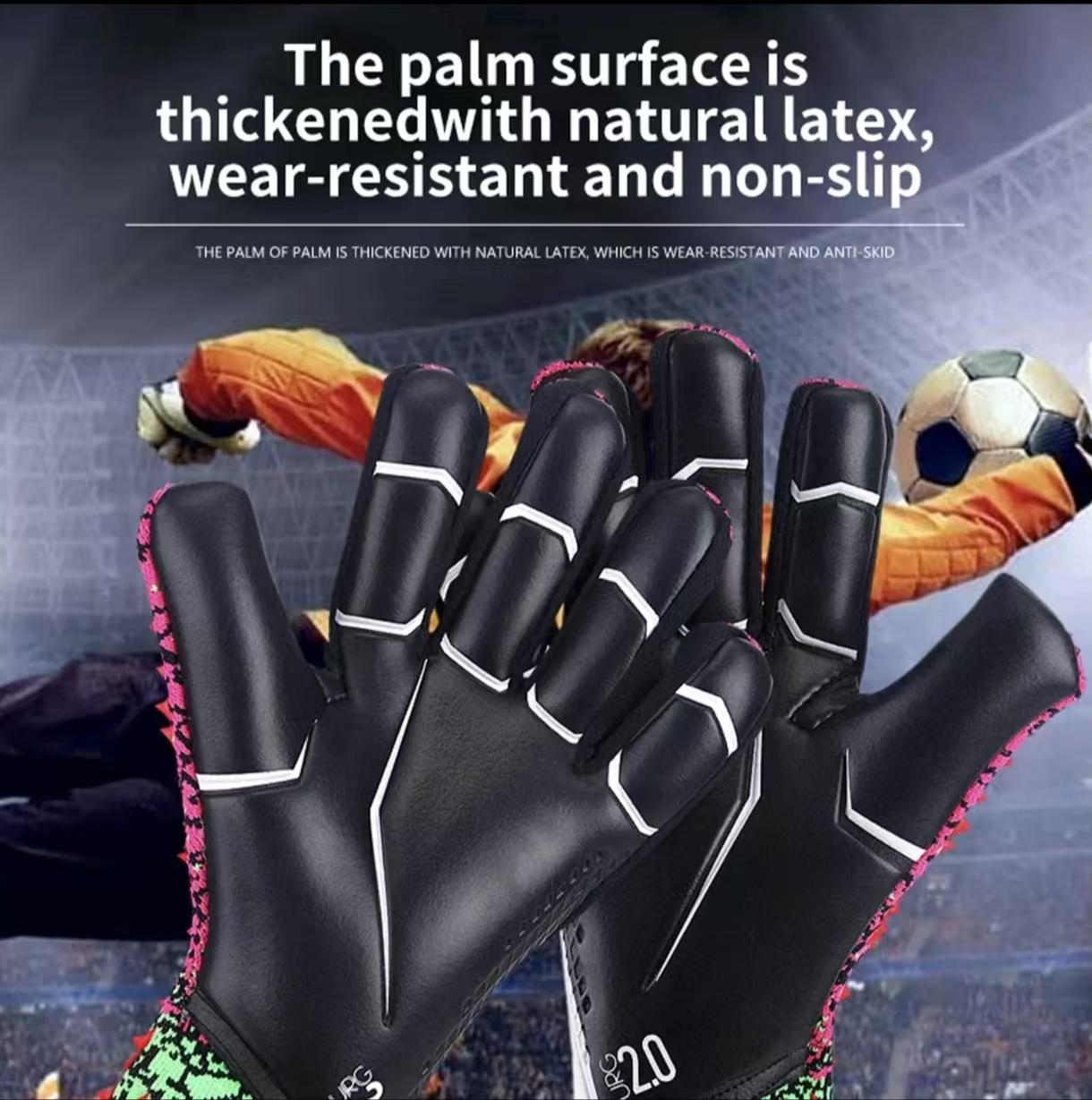 Comfortable Football Goalkeeper Gloves, Non-Slip Wear-Resistant Football Gloves, Soccer Hand Protector Gloves, Sports Protective Accessories, Valentine'S Day Gift finger save goalkeeper gloves soccer goalie glove premium goalkeeper gloves football gear