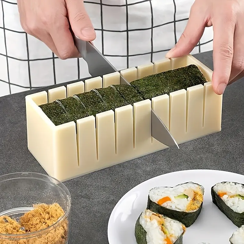 1 Set Sushi Mold Set, High Quality Bento Additions, Easy to Use Seaweed Rice Ball Maker, Reusable Kitchen Tool, Ideal for Meal Prep, Meal Preparation