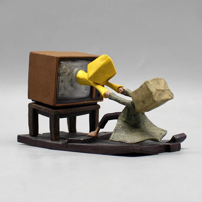 Little Nightmares Ii Anime Game Figure Mono Six Luminous Cartoon Character Pvc Model Desktop Collection Halloween Kids Toy Gifts