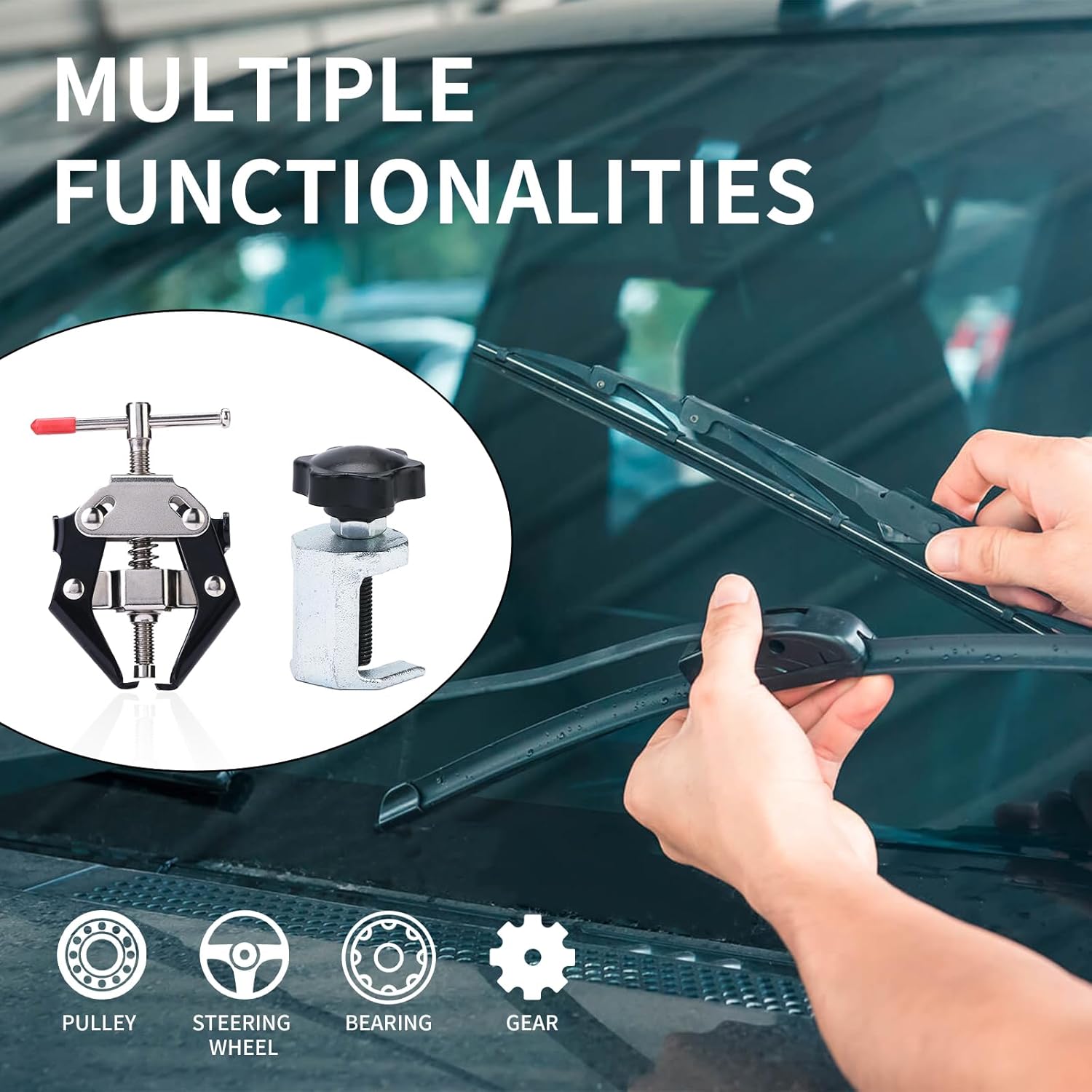 SnapFixMate Car Wiper Arm Removal Tool – Heavy-Duty Battery Terminal & Wiper Arm Puller for Windshield Repair and Automotive Maintenance