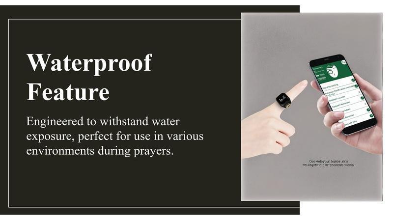 Smart Prayer Beads Ring with Timer APP Connection Waterproof Electronic Counter for Muslim Prayers Modern Design 18mm 20mm 22mm Sizes