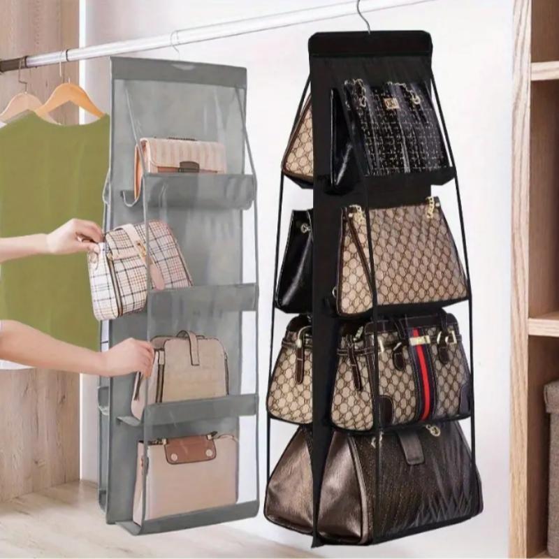 Multi-layer Handbag Hanging Storage Box, 1 Count Foldable Bag Storage Rack, Space Saving Bag Organizer, Durable Storage Organizer for Bedroom, Living Room, Office