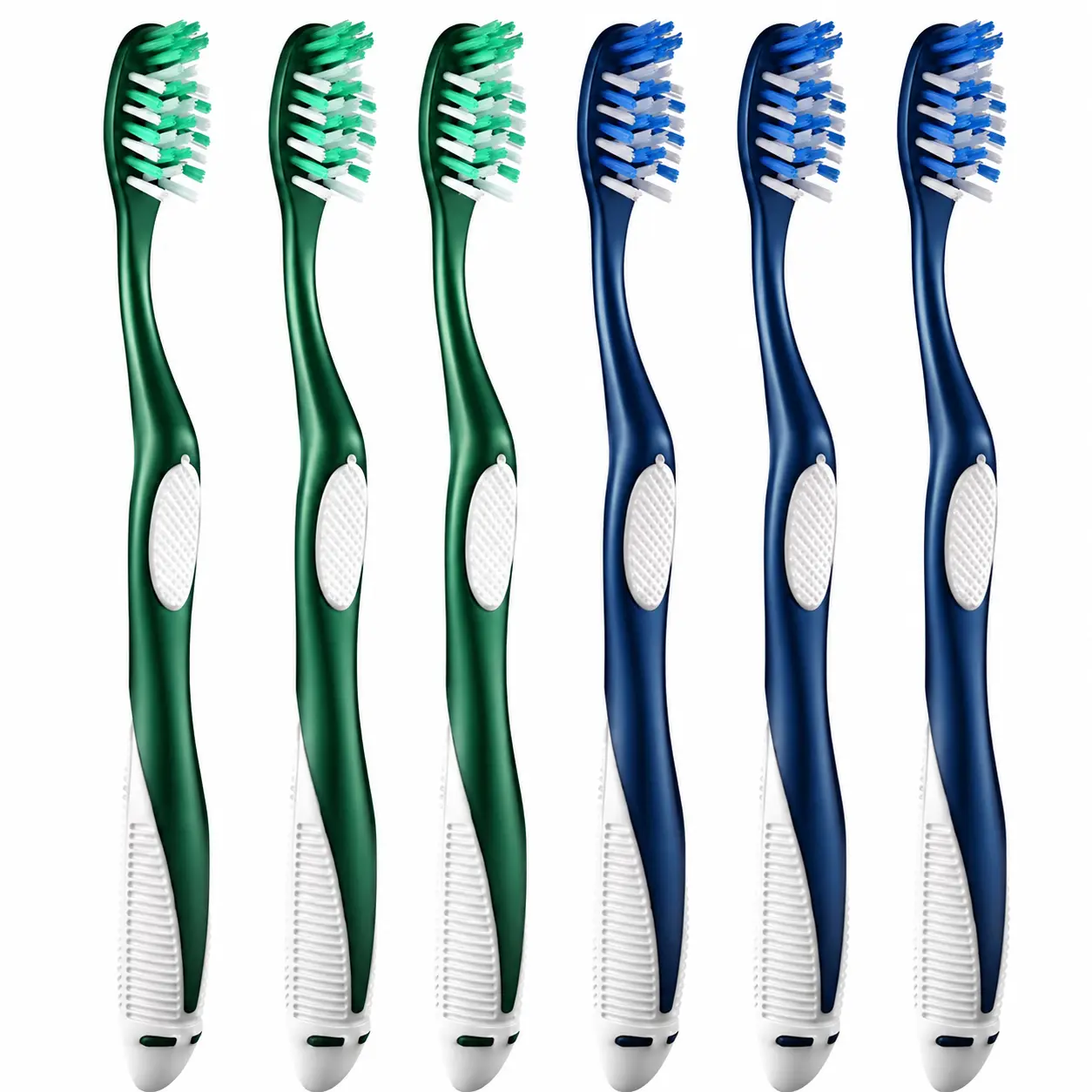 Extra-Firm Bristle Adult Toothbrush with Wavy Filaments for Effective Plaque and Stain Removal – Durable Household Dental Care Tool for Men and Women, Bulk Supply Available