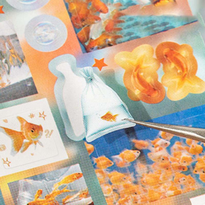 Vintage Japanese Style Sticker Book Art Stickers, 20pcs/set Scrapbook & Journal Making Material Paper, DIY Decorative Sticker for Stationery & Computer & Water Bottle