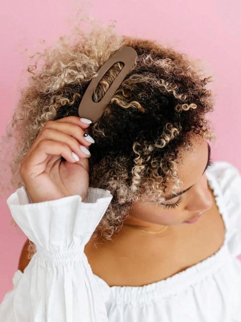 Solid Color Hair Clip, Fashionable Hair Accessories for Women & Girls, Minimalist Headwear Suitable for Girlfriend