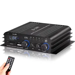 4.1CH  5.0 Stereo Amplifier, Max 800W RMS 40Wx4 Subwoofer Amplifier with  Subwoofer Output, Hi-Fi Integrated Mini Speaker Amp for  Theater & Karaoke, Includes Power Adapter