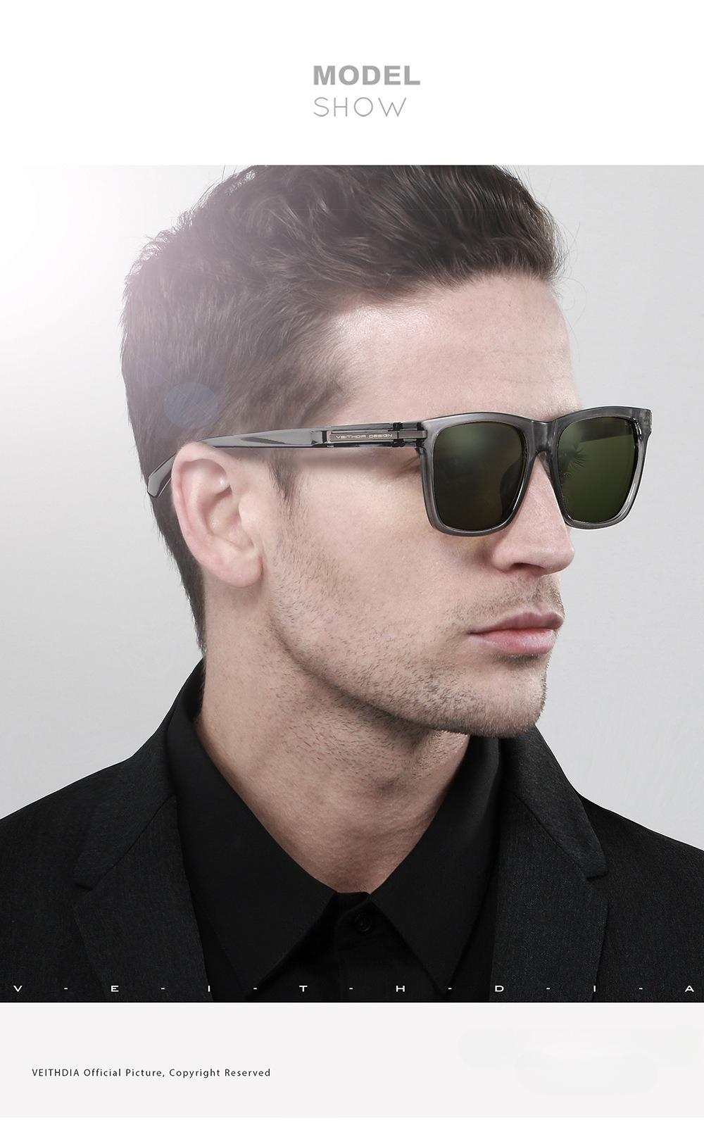 2026 new glasses polarized light color-changing square fashion sunglasses sun protection UV protection plastic sunglasses new 7918