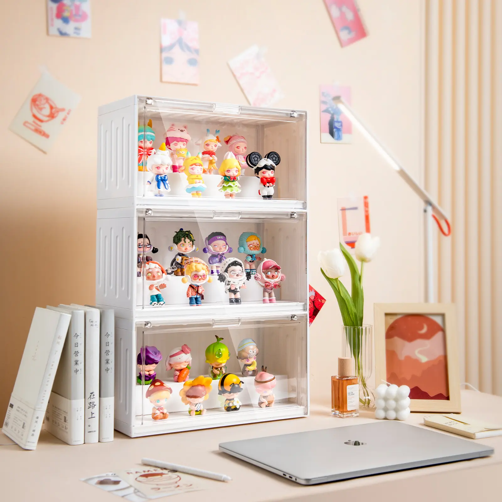 Action Figures Storage Box Acrylic Bind Box Doll Display Rack Creative Containers Figures Showing Cabinet Dust Proof Showcase