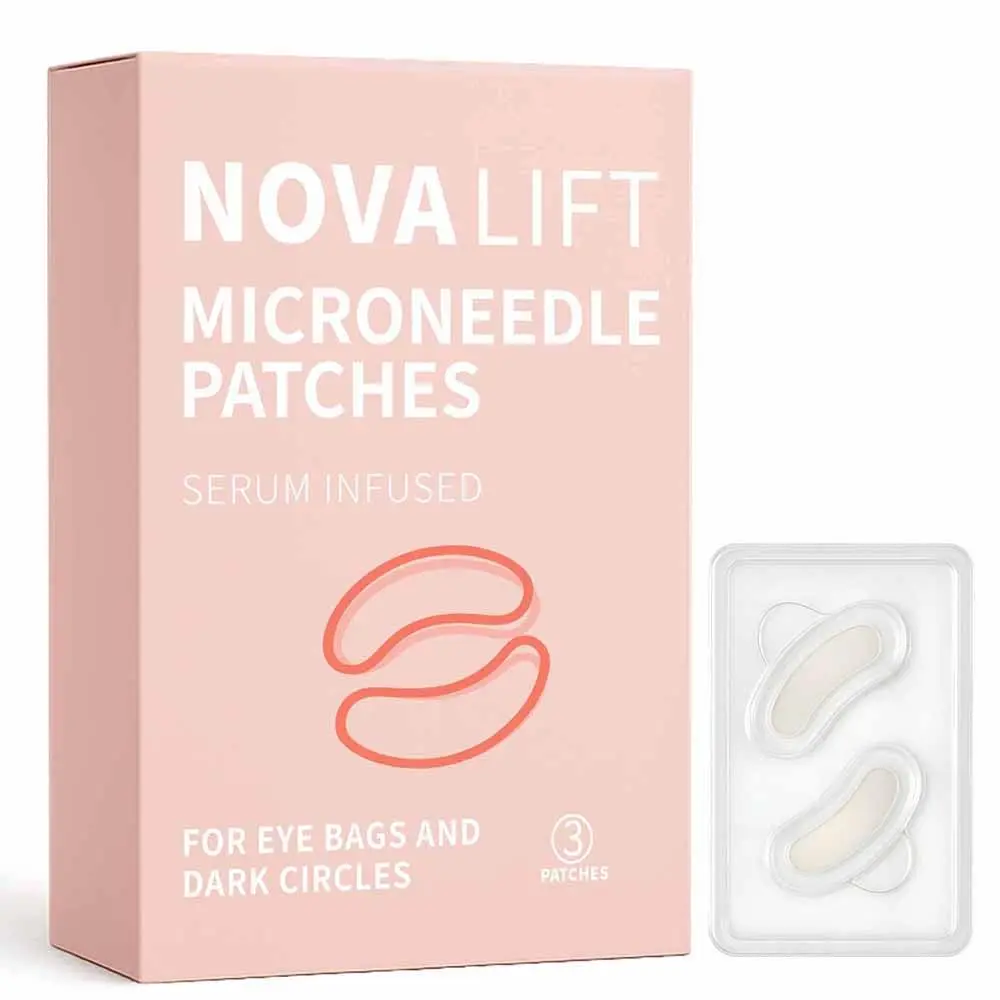 MicroGlow Eye Patches,Under Eye Patchs Acid Eye Mask for Dark Circles for Women, Forehead Wrinkle & Smile Line Patches (1BOX(3 Pairs))
