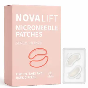 MicroGlow Eye Patches,Under Eye Patchs Acid Eye Mask for Dark Circles for Women, Forehead Wrinkle & Smile Line Patches (1BOX(3 Pairs))