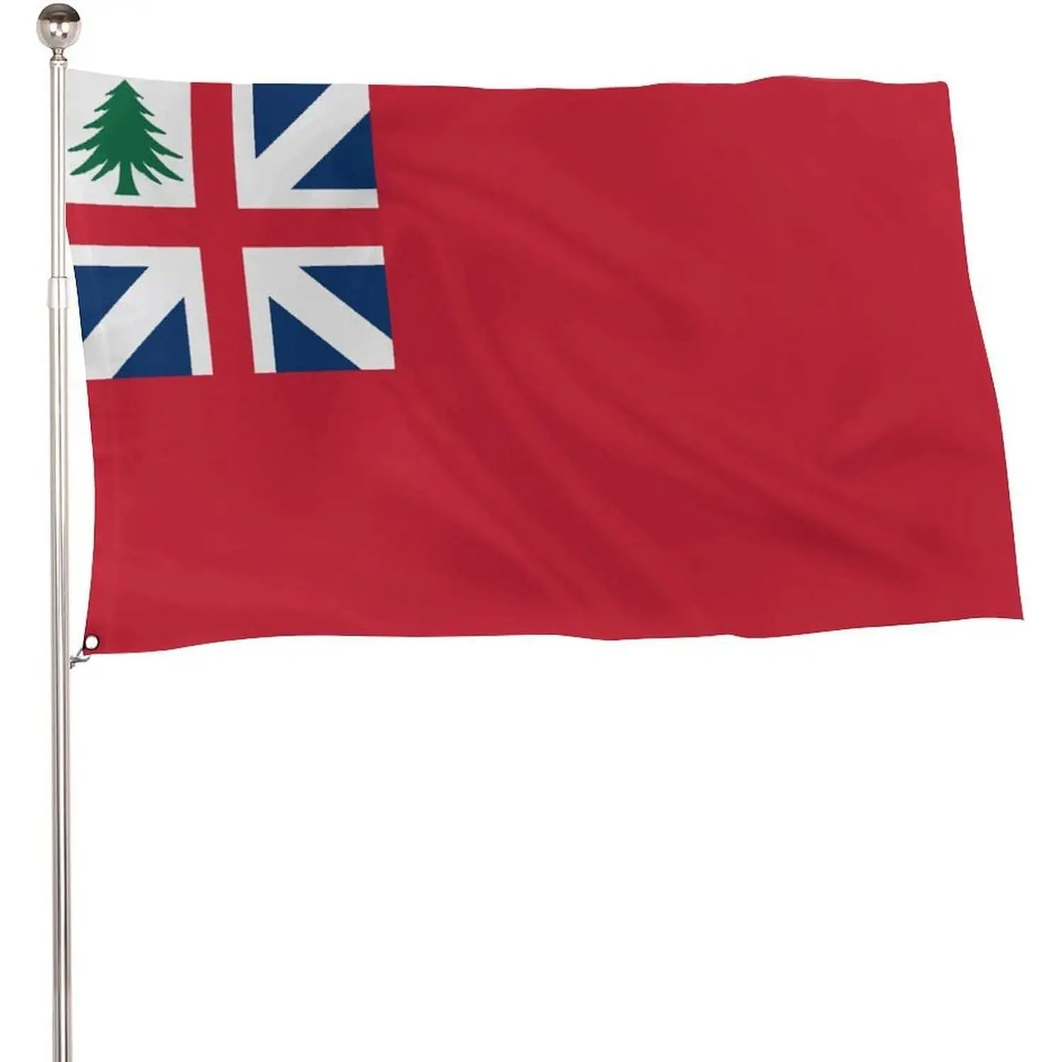 New England Union Ensign Flag, 5x3 ft Lightweight 115D Polyester Banner with 2 Metal Eyelets, for Party Decor & Outdoor Display, Banners