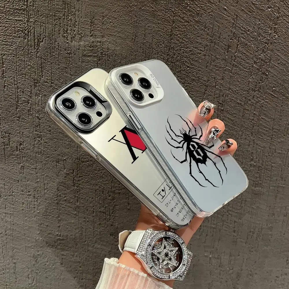 HXH Hunter x Hunter Cartoon Pattern TPU Phone Case for iPhone 17/16/15/14/13/12/11 (Pro, Max, Plus) - Full Coverage, 360-Degree Shockproof Protection, Matte Back, Personalized Colorful Mobile Accessory