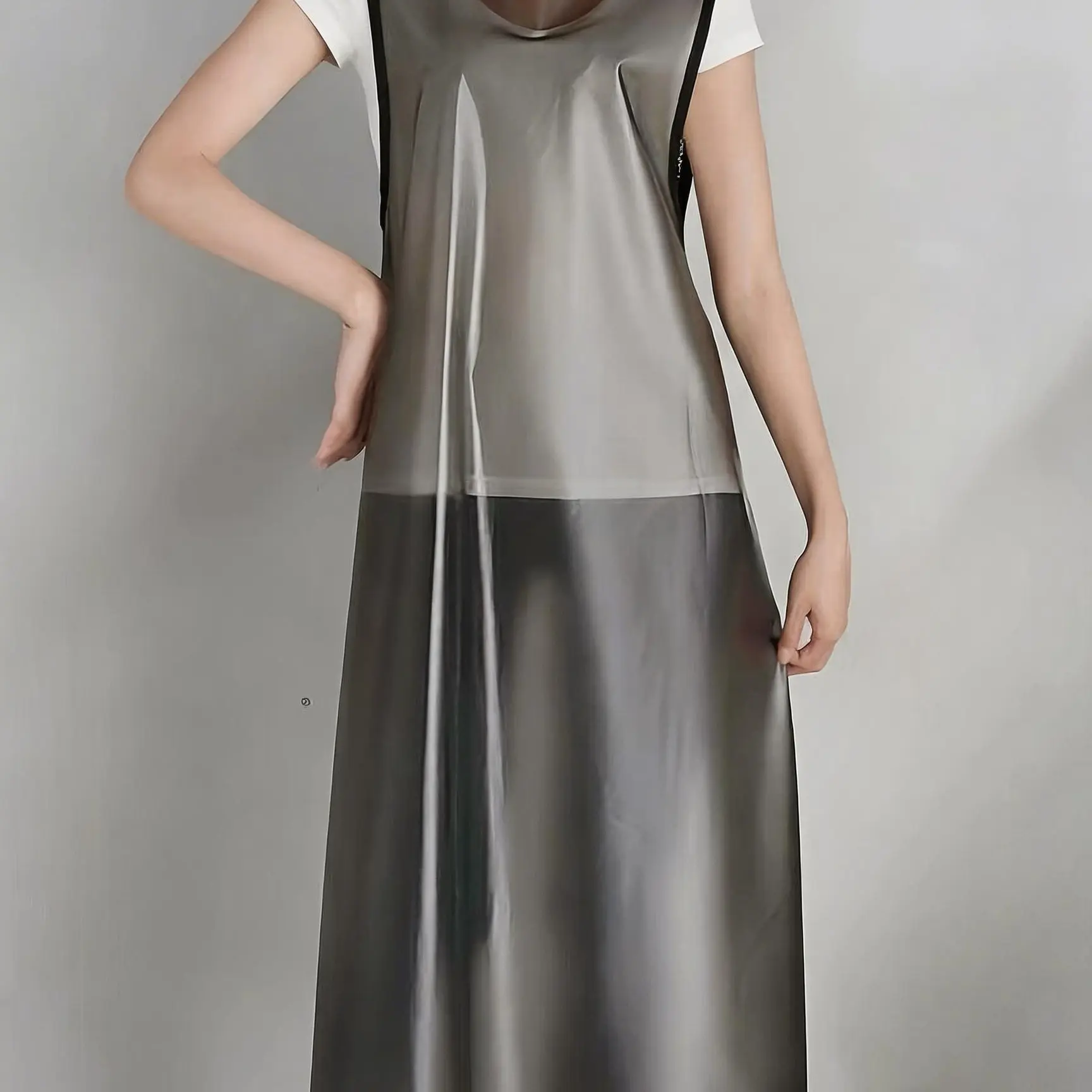PU Lightweight Apron, Soft Texture, Knee-Length, Ideal for Kitchen, Fishing, Outdoor Work, Essential for Food Industry