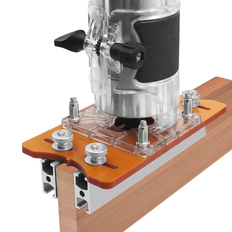 2-in-1 Invisible Fastening Nut Slotting Base, Woodworking Router Base ...