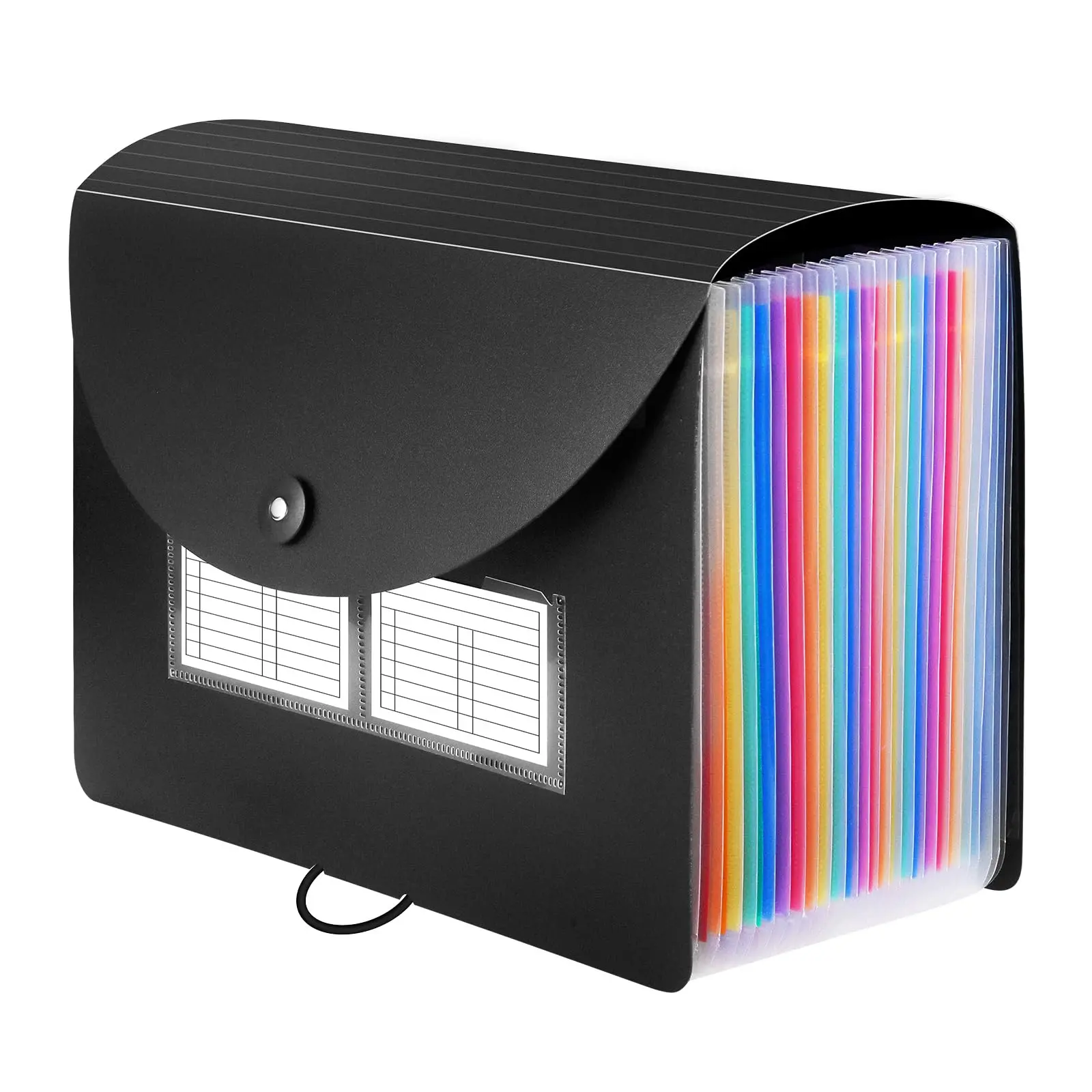 Accordion File Organizer, 24-Pocket Expanding File Folder Letter Size | A-Z Tabs, Deep 24-Pocket Document Organizer with Visible Index Tabs, Thickened File Folder for Bills, Tax Receipts, Documents Storage, Home Office School