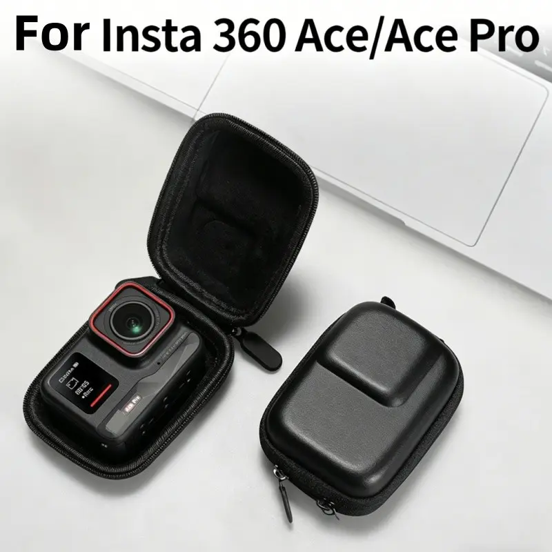 For Insta360 Ace Pro Storage Bag, Dual Zipper Portable Case, Shockproof Soft Interior, Ideal for Outdoor Activities & Daily Use