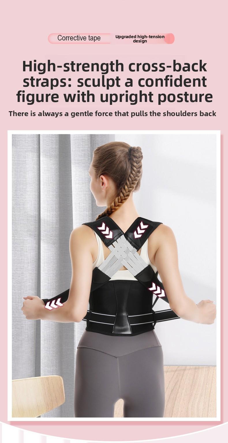 TikTok-style back correction belt for hunchback correction, posture corrector for adults, men and women, for beautiful back and open shoulders