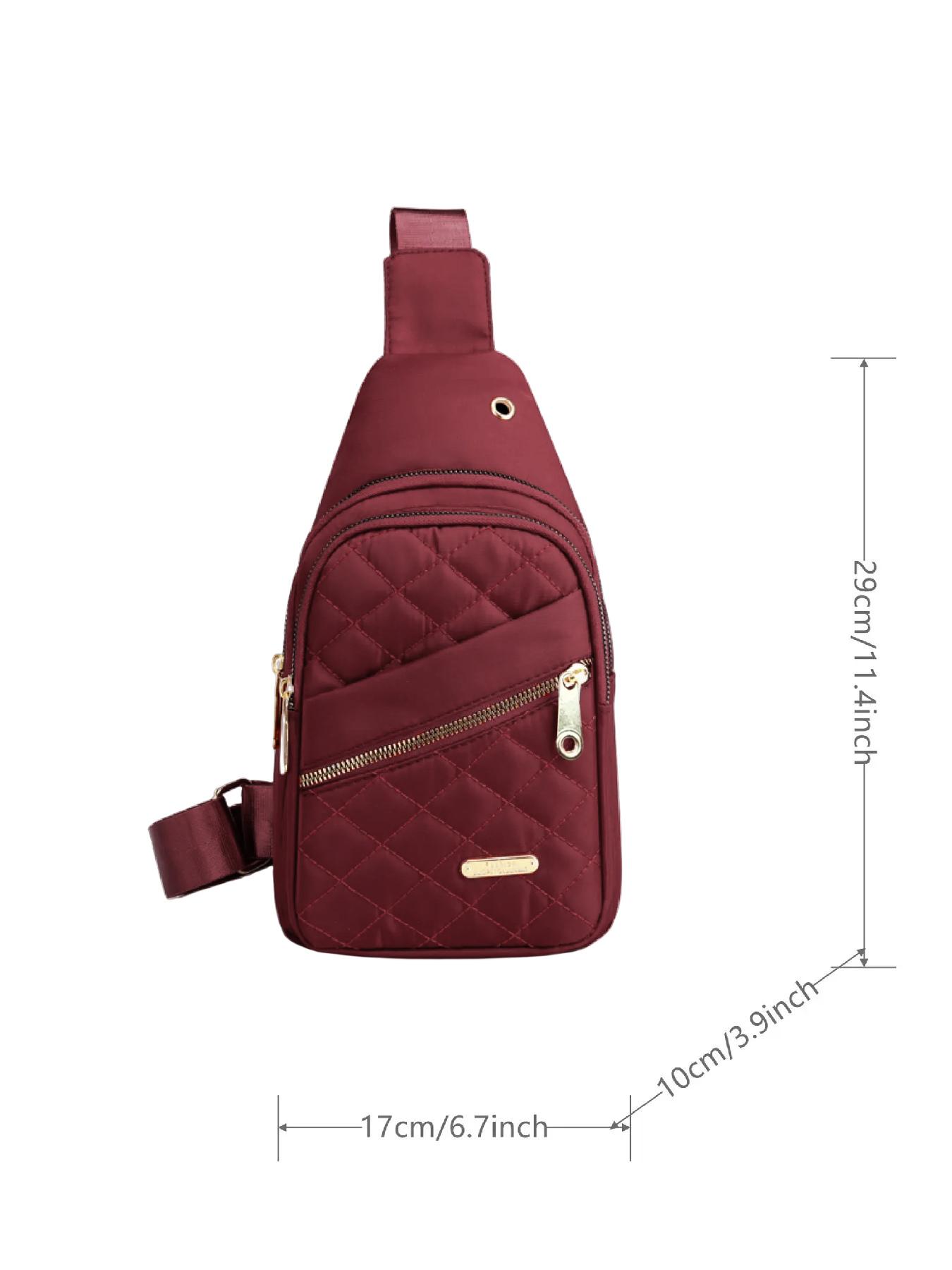 Summer Quilted Fanny Pack, New Summer Outfits 2024 All-match Large Capacity Crossbody Bag, Casual Solid Color Designer Chest Bag for Daily Use, Fashionable Crossbody Bag