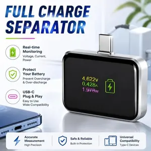 Intelligent isolation switch charger, in safety chip, triple protection of overcharge/overvoltage/short circuit, automatic power-off+charging separation, compatible with mobile phone and tablet USB devices, with LED indicator light, anti surge desig