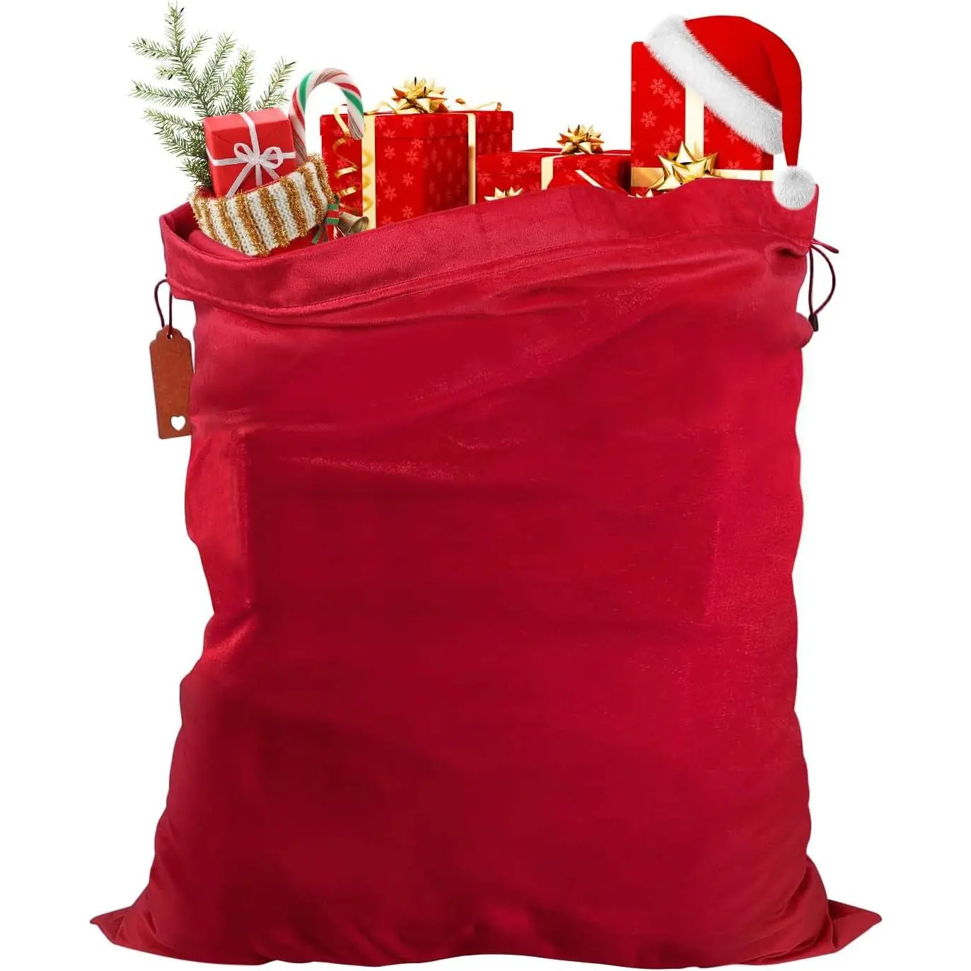 Santa Sack Bag for Christmas , 31x28 in Large