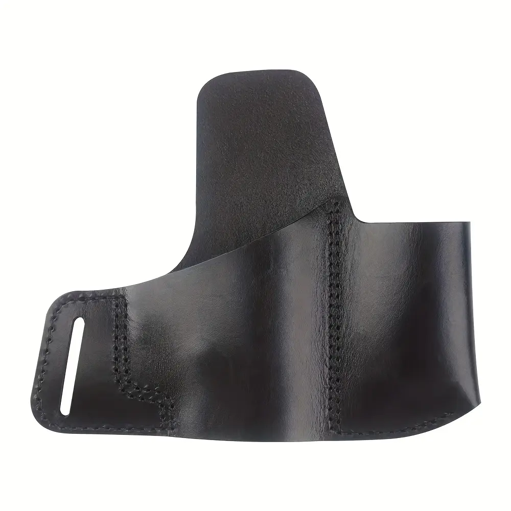 Heavy Duty Tactical Gun Holster for 1911 Semi Automatic Handgun Made of High Quality Leather with Adjustable Retention Screw and Sweat Guard for Comfortable All Day Wear