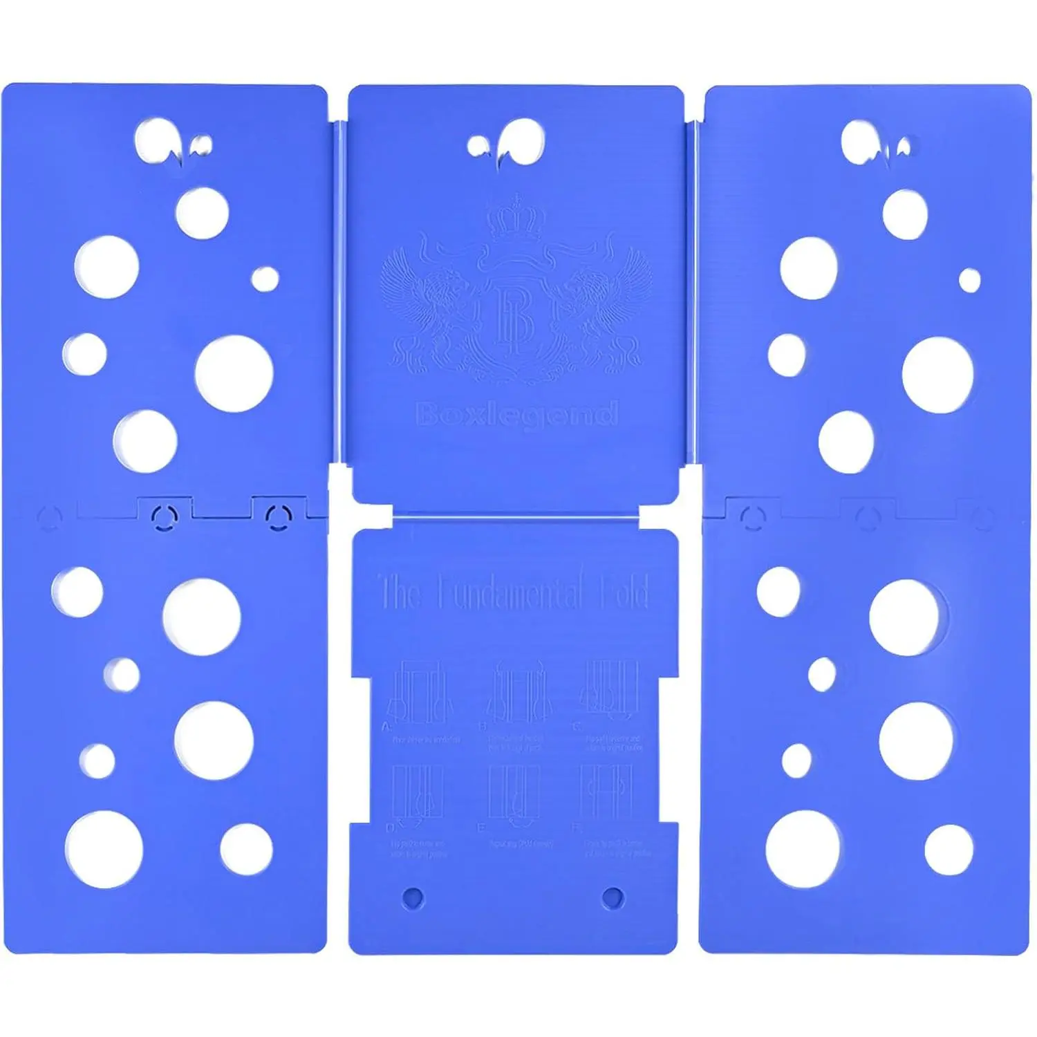 V5 Shirt Folder Clothes Folding Board t Shirt Folder Assemblable Clothes Folder Easy and Fast to fold Clothes Laundry Helper Assistant for Professional Laundry Folder Folding Tool, Blue