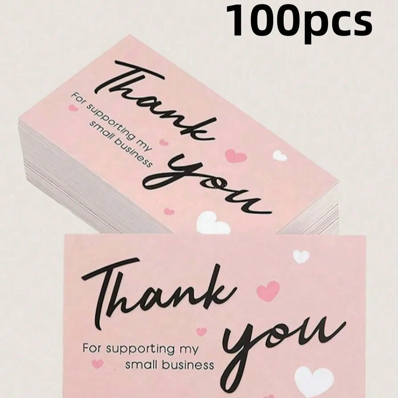 English Thank You Cards, 10/30/50 Sheets, Holiday Greeting Cards, Perfect for Christmas, Valentine's Day, Easter, Halloween, More