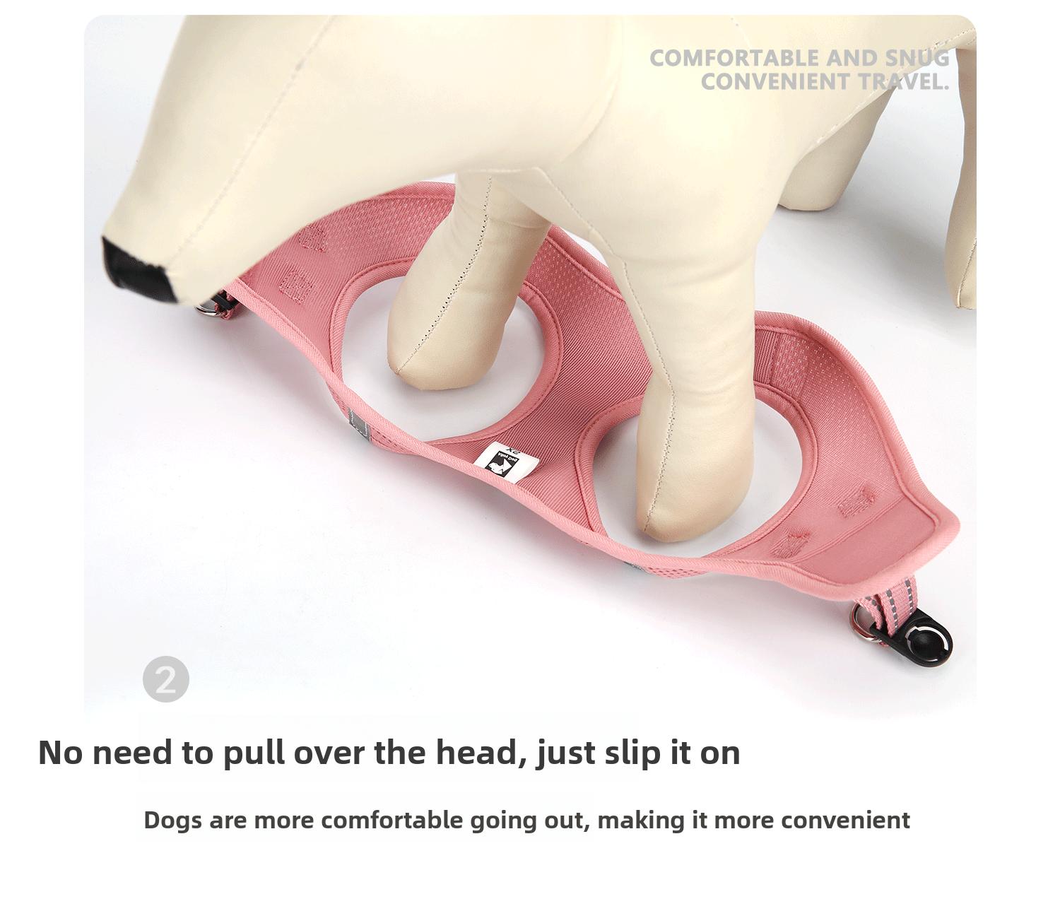 Vest Style Pet Harness For Small And Medium Dogs, Breathable Comfort Escape Proof For Outdoor Walking