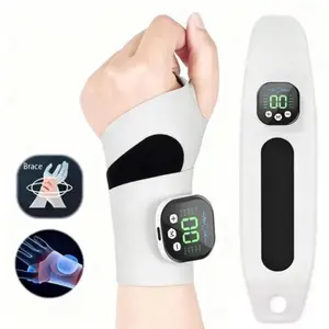 Relieve carpal tunnel discomfort with this electric wrist massager, featuring 5 compression levels, 3 vibration modes, and a supportive wrist guard design.
