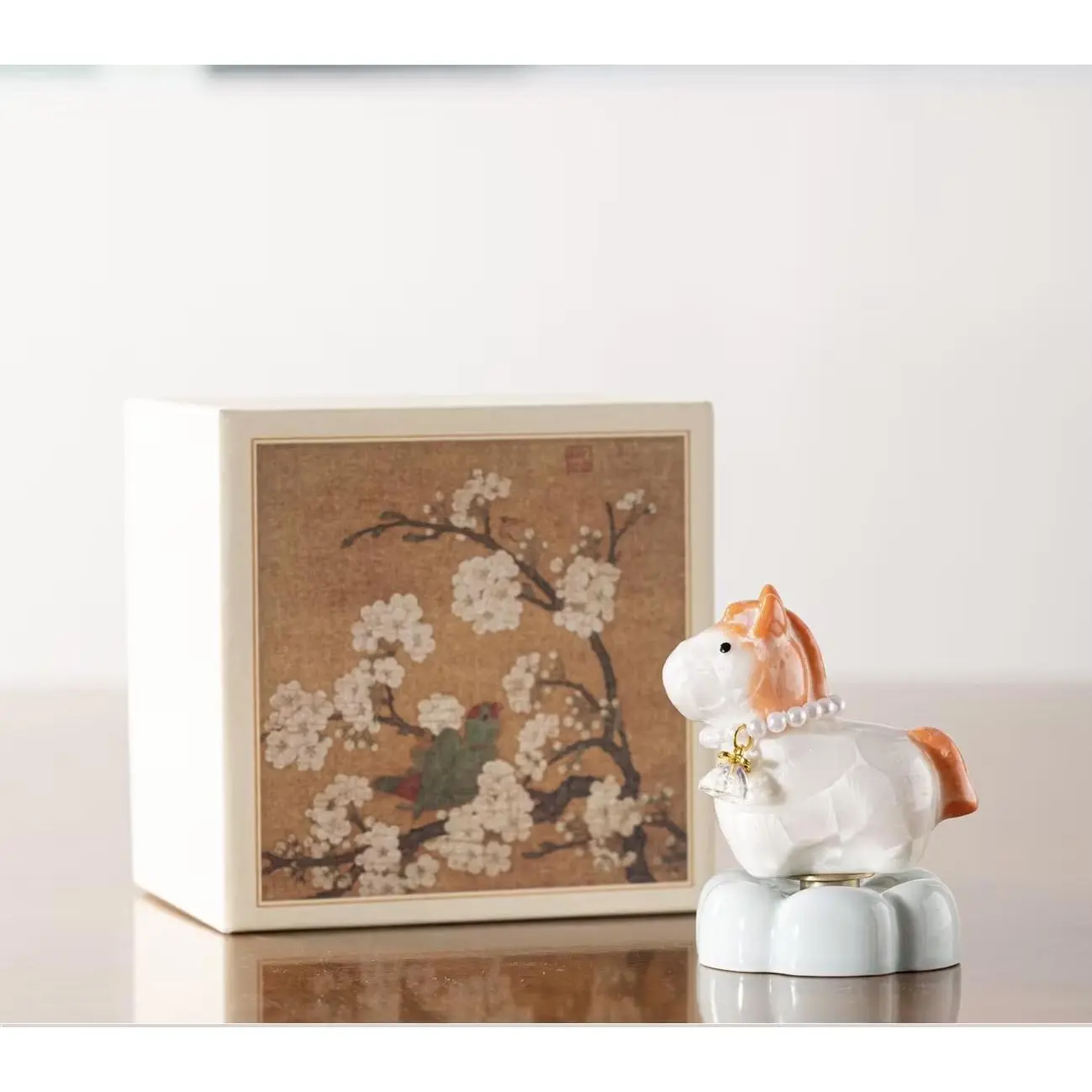 New Ceramic Spinning Pony Ornament ​ ​ Creative Home Decor