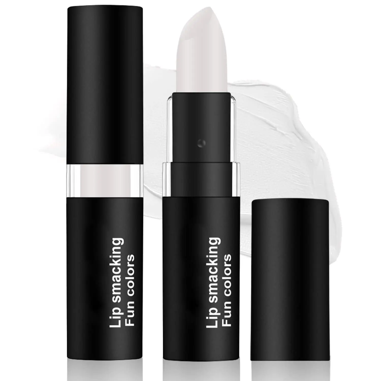Clown White Cream Blendable Makeup Stick -1Pcs White Lipstick Eye Black Stick, High-pigmented LIp Balm, Sweat-proof Face Body Paint Eyeblack Stick, Halloween/Cosplay/Party/Stage Show Face Paint Makeup