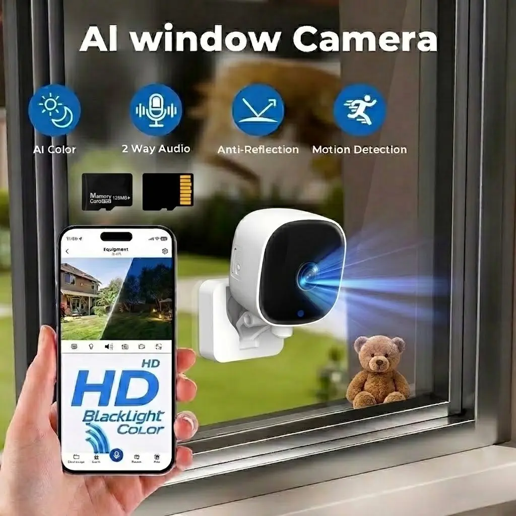WiFi Smart Full Color Night Vision Camera, Baby Pet Two-Way Voice, Indoor Outdoor Security, WiFi Surveillance Camera, 128mb Storage, Home Monitoring, Halloween Christmas Gift