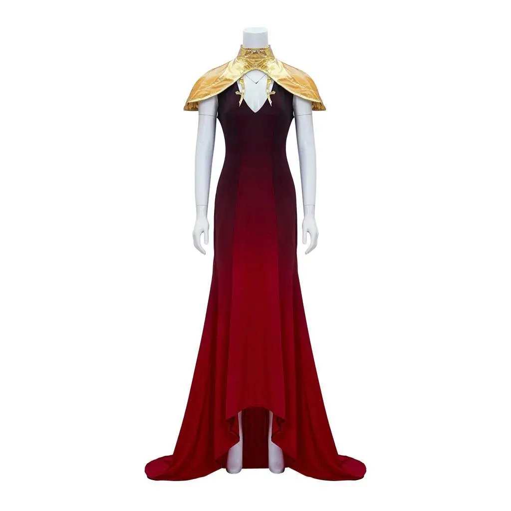 Red Sexy Ceremonial Dress Carmilla Costume Game Castlevania Cosplay Outfits Halloween Carnival Suit Adult Female Girls