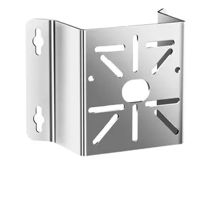 Security Camera Corner Bracket, Stainless Steel Stand, 1 Piece, Suitable for CCTV LED Solar Panels, Replacement Parts