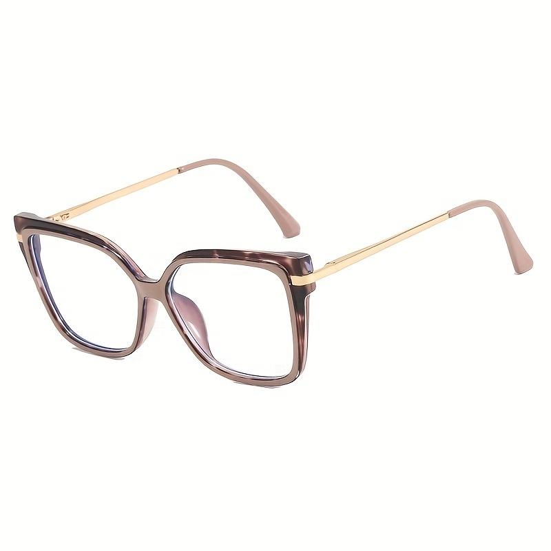 Free shipping New Fashion TR90 Retro Women's Flat Mirror Latest Trendy Square Decorative Glasses