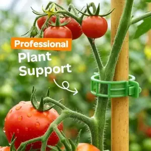200 Tomato Clips for Climbing Plants, Plastic Grid Plant Support Clips, Reusable Garden Clips, Supports Grape Tomatoes and Vegetables, Garden Plant Supplies