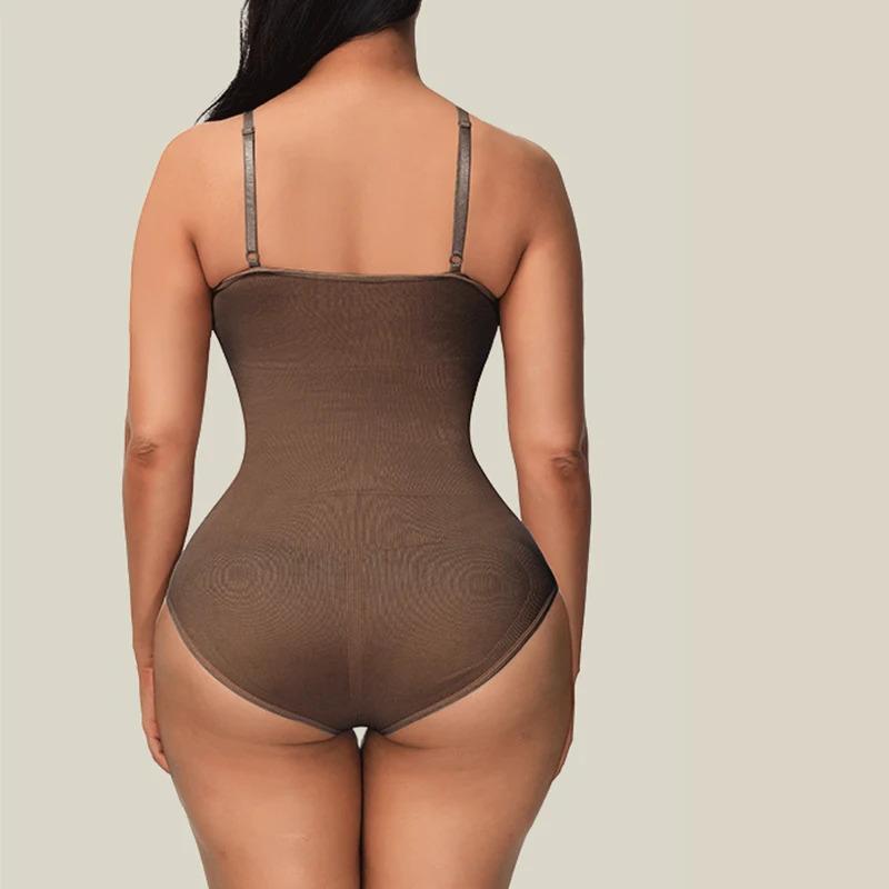 Women’s Slimming Bodysuit Shapewear Minimalist Straps Breathable Fabric Soft Spandex Womenswear Adjustable Casual Seamless Compression Fit Sexy Basic formador  con