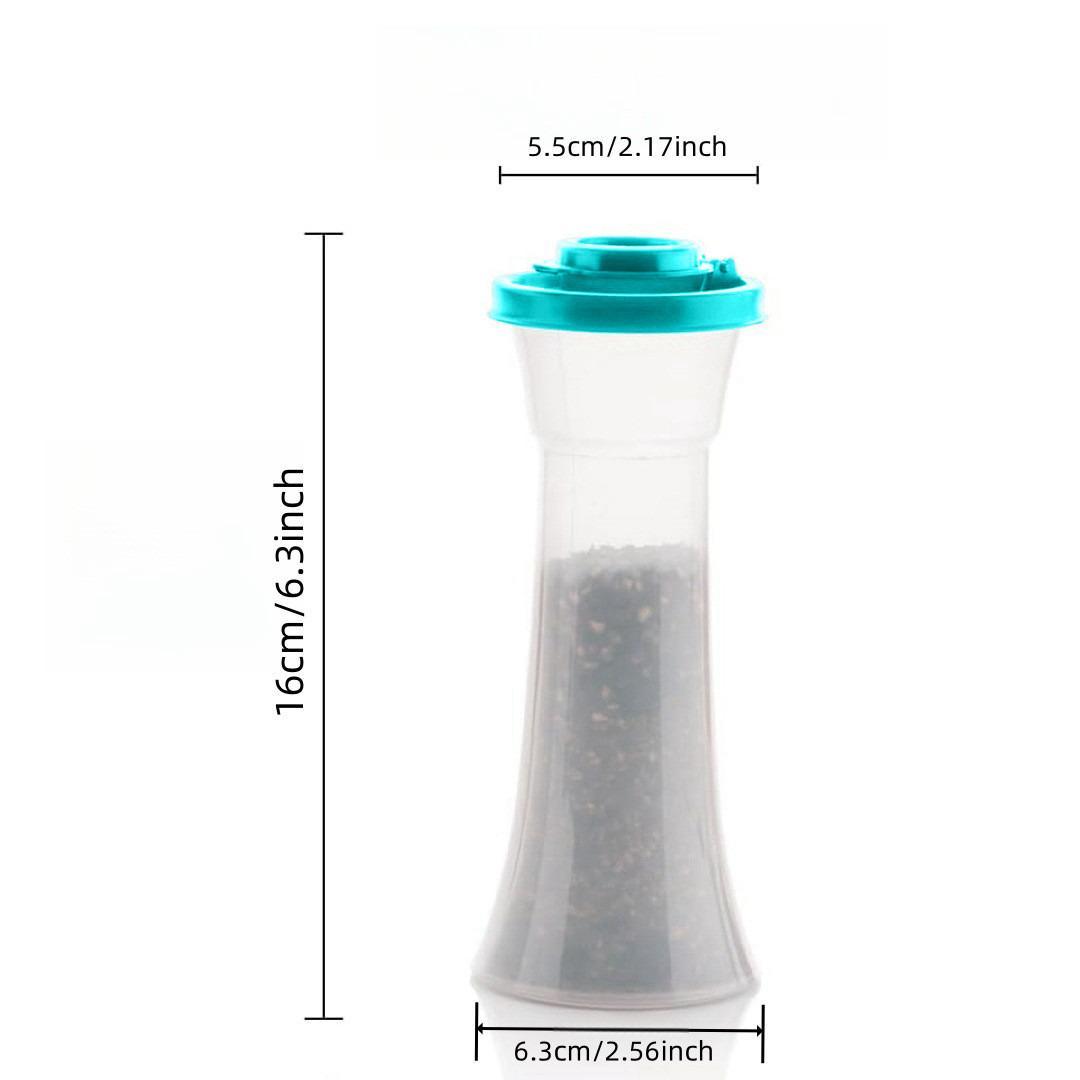 Salt & Pepper Shaker Set, 2 Counts/set Large Plastic Salt & Pepper Shakers with Lids, Moisture-Proof Seasoning Bottles for Home Kitchen and Restaurant, Salt Pepper Shakers