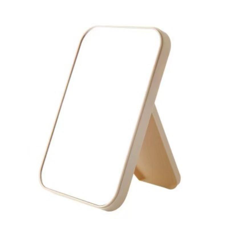 1pc desktop folding makeup mirror portable student dormitory desktop hanging small mirror dressing mirror portable mirror Foldable Makeup Mirror
