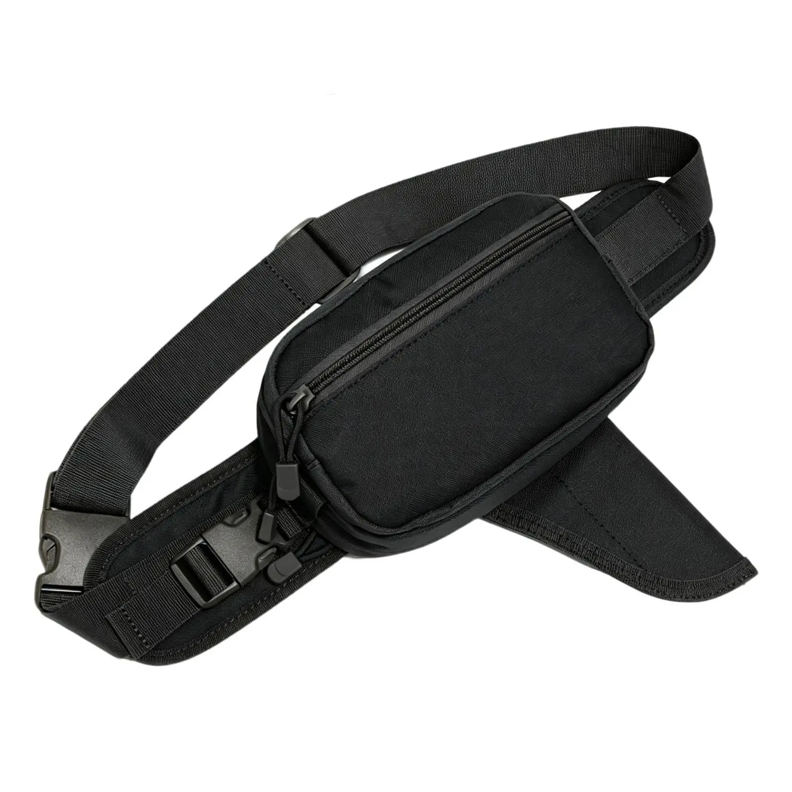 Male Tactical Waist Bag with Adjustable Strap, Anti-Theft Hidden Pocket, Buckle, Comfortable Concealed Carry Pistol Holster, Dedicated Universal Holster Pocket, EDC Crossbody Bag for Hiking, Hunting (Gun Accessory)