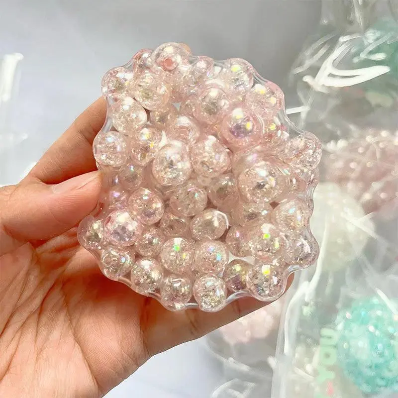 Creative Bead Pearl Burst Bead Ball Decompression Toy Slow Rebound Toy Children Stress Relieving Toys