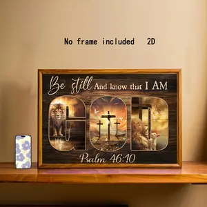 Two-dimensional canvas artwork, one-piece set, Bible text canvas artwork, Christian canvas artwork, fun and inspirational creative wall decoration, suitable for family bedrooms, kitchens, living rooms, bathrooms, Christmas scenes, and can also be used in