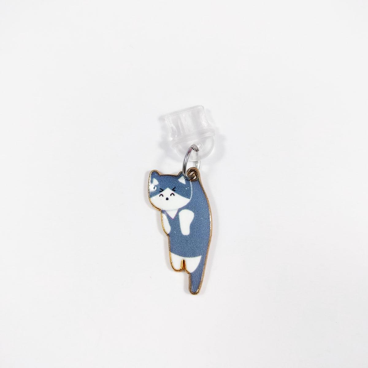 Cute Cat Design Phone Dust Plug, 1 Count Creative Mobile Phone Dust Plug, Mobile Phone Parts, Mobile Phone Hanging Accessories for iPhone & Samsung Type-C Interface, Charms, Cell Phone Charm