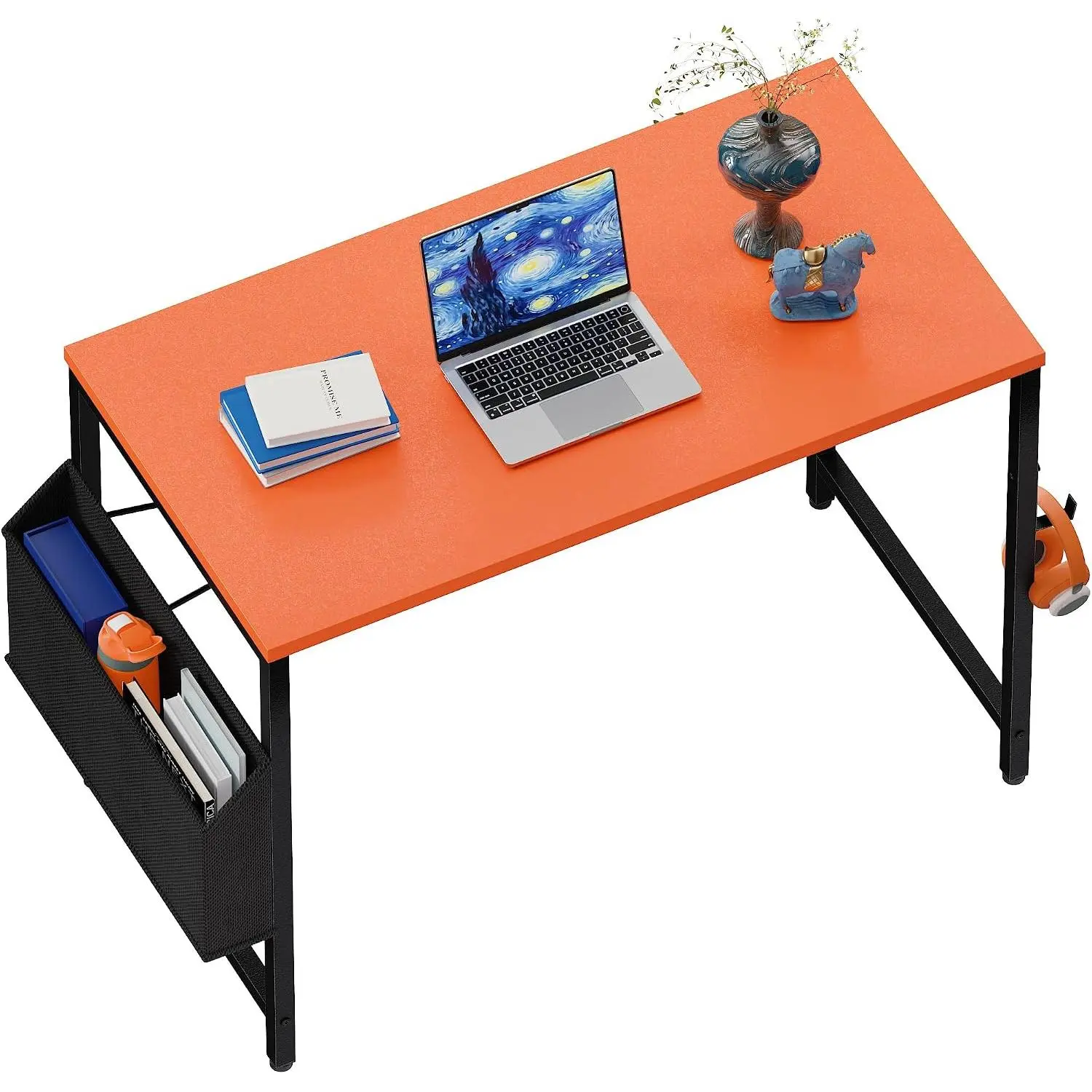 32 Inch  Desk for Small Spaces with Storage Bag,  Office Work Desk with Headphone Hook, Small Office Desk Study Writing Table